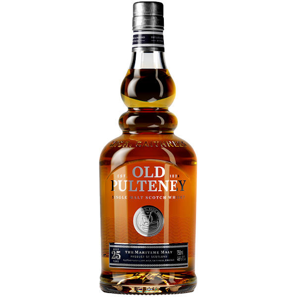 Old Pulteney 25 Year Old Single Malt Scotch 750ml Old Pulteney 25 Year Old Single Malt Scotch 750ml