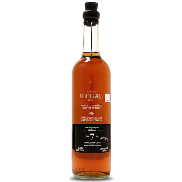 Ilegal 7 Year Old French Oak Anejo Mezcal 750ml