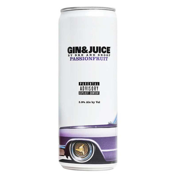 Gin & Juice by Dre and Snoop Passionfruit Ready To Drink Cocktail 355ml 4-Pack Gin & Juice by Dre and Snoop Passionfruit Ready To Drink Cocktail 355ml 4-Pack