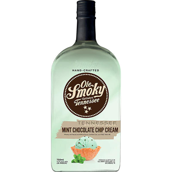 Ole Smoky Tennessee Mint Chocolate Chip Cream Whiskey 750ml