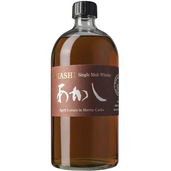 Eigashima Shuzo Akashi 5 Year Old Sherry Cask Japanese Single Malt Whisky 750ml