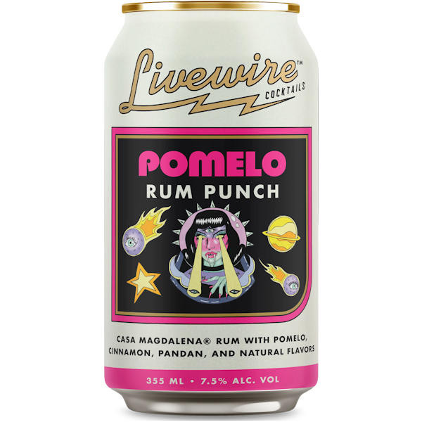 Livewire Pomelo Rum Punch 12oz 4 Pack Cans