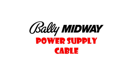 Bally Power Supply Cables for Games like Spy Hunter, Satan's Hollow, Tapper and More
