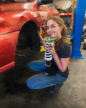 Emelia Hartford installs Feal 441 coilovers 