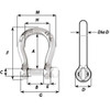 Wichard Self-Locking Bow Shackle - Diameter 12mm - 15\/32" [01246]