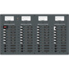 Blue Sea 8095 AC Main +8 Positions \/ DC Main +29 Positions Toggle Circuit Breaker Panel   (White Switches) [8095]