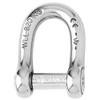 Wichard Self-Locking Allen Head Pin D Shackle - 6mm Diameter - 1\/4" [01303]