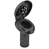 Attwood Deck Fill f\/Carbon Canister System - Angled Body  Scalloped Black Plastic Cap [99DFCCAB1S]
