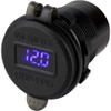 Sea-Dog Round USB  USB-C Power Socket w\/Hidden Voltmeter [426518-1]