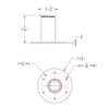 TACO ShadeFin Mini Deck Mount w\/Backing Plate [T10-4000-8]