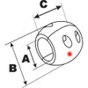 Performance Metals 1-1\/2" Streamlined Shaft Anode - Aluminum [C1500A]