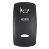 Pacer Actuator - 'HORN' f\/V Series Contura Switches - Black - Laser Etched (Top\/Bottom Light) [EV2LE-HRN]