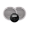 Aquatic AV GS2 Gauge Stereo  Pair of EC651 6.5" White Speakers [CK303]