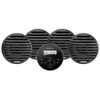 Aquatic AV GS2 Gauge Stereo  2 Pairs of EC652 6.5" Black Speakers [CK306]