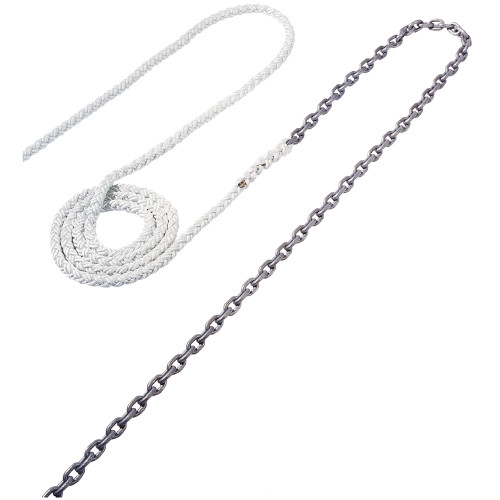 Maxwell Anchor Rode - 15-1\/4" Chain to 150-1\/2" Nylon Brait [RODE38]