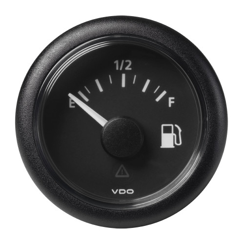 VDO Marine 2-1\/16" (52mm) ViewLine Fuel Level Gauge Empty\/Full - 8-32V - 240-33.5 OHM - Black Dial  Round Bezel [A2C59514094]