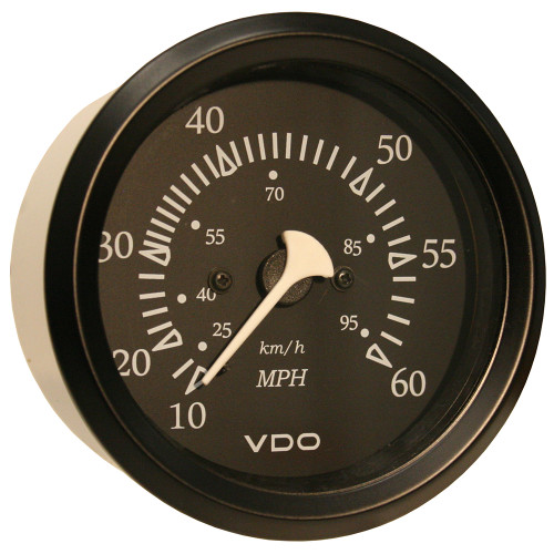 VDO Cockpit Marine 85mm (3-3\/8") 60 MPH Pitot Speedometer - Black Dial\/Bezel [260-11795]