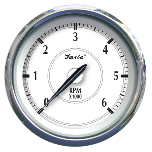 Faria Newport SS 4" Tachometer f\/Gas Inboard\/Outboard - 0 to 6000 RPM [45002]