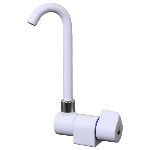 Scandvik Tall Tap w\/Folding Spout - White Powder Coat Finish [10182P]