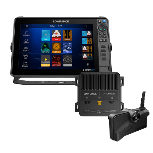 Lowrance HDS PRO 12 w\/Preloaded C-MAP DISCOVER OnBoard - No Transducer  ActiveTarget 2 Bundle [000-16662-001]