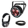 Chauvet DJ Lighting Package PKG-CH-200 - FXpar 3 Compact Effect Par Light with Numark HF125 Professional DJ Headphones Package