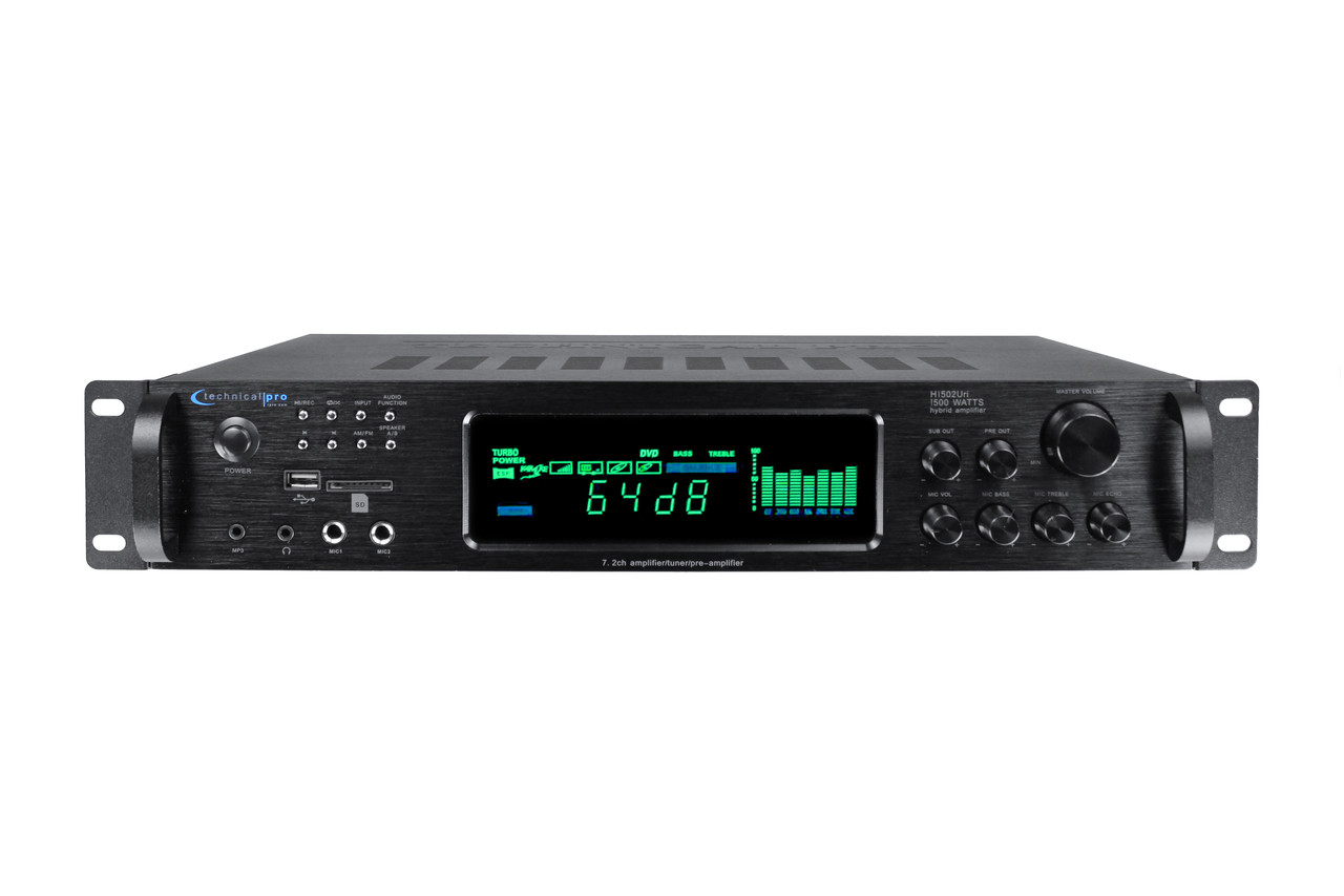 Technical Pro H1502Uri Digital Hybrid Amplifier - GearclubDirect