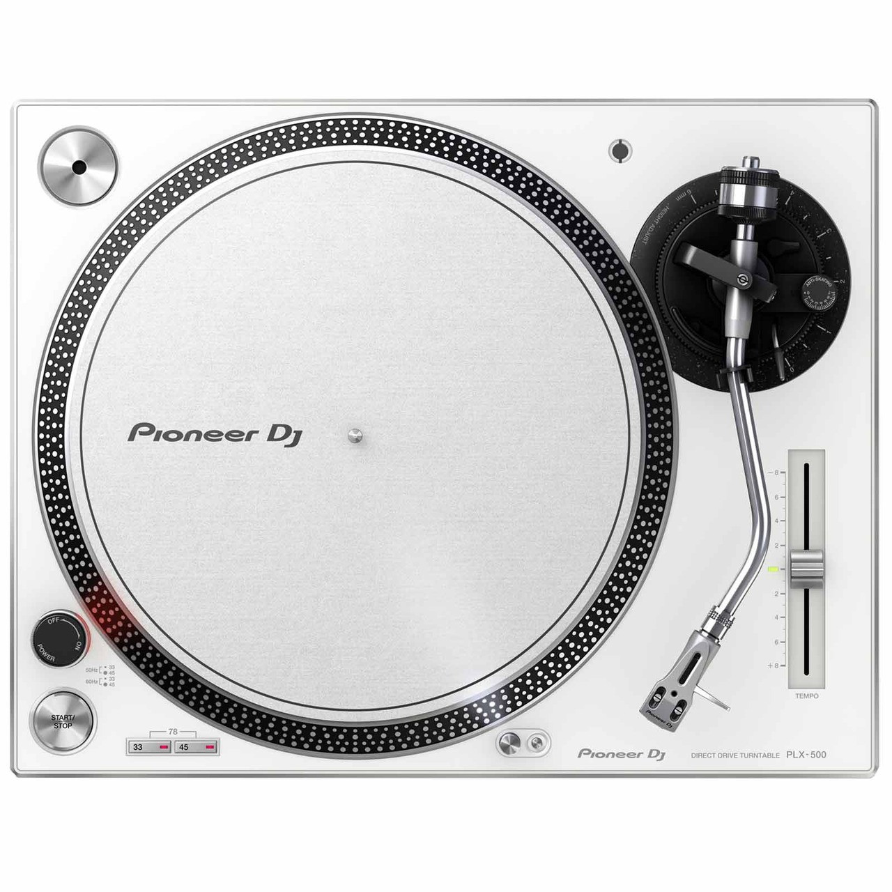 Pioneer DJ PLX-500-W High-Torque Direct Drive Turntable (White)