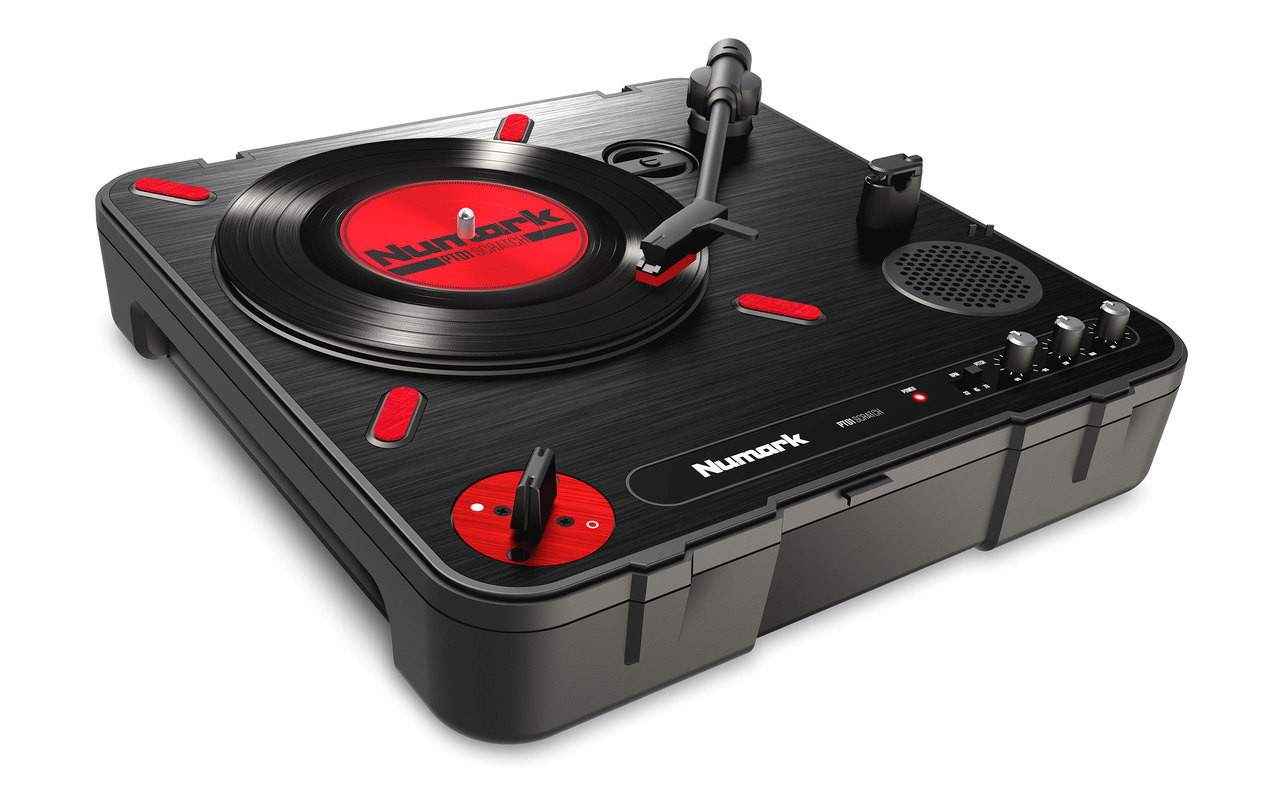 Numark PT01 SCRATCH ポータブルスクラッチ カスタムフルセット Numark PT01 Scratch Portable Turntable with DJ Scratch Switch