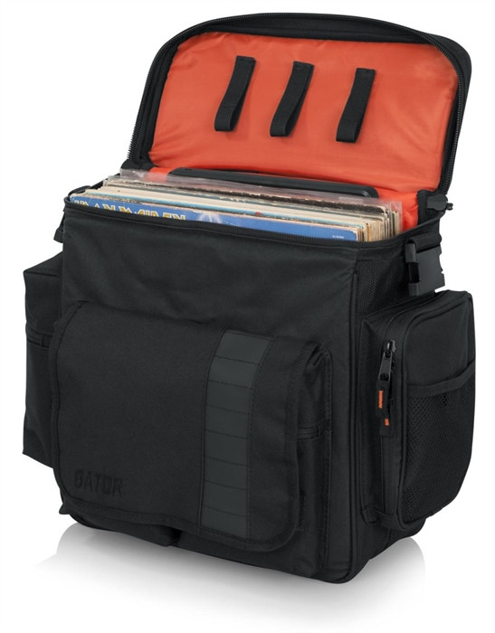 Gator Cases G-CLUB-DJ BAG DJ Bag for 35 LPs & Serato-Style Interface