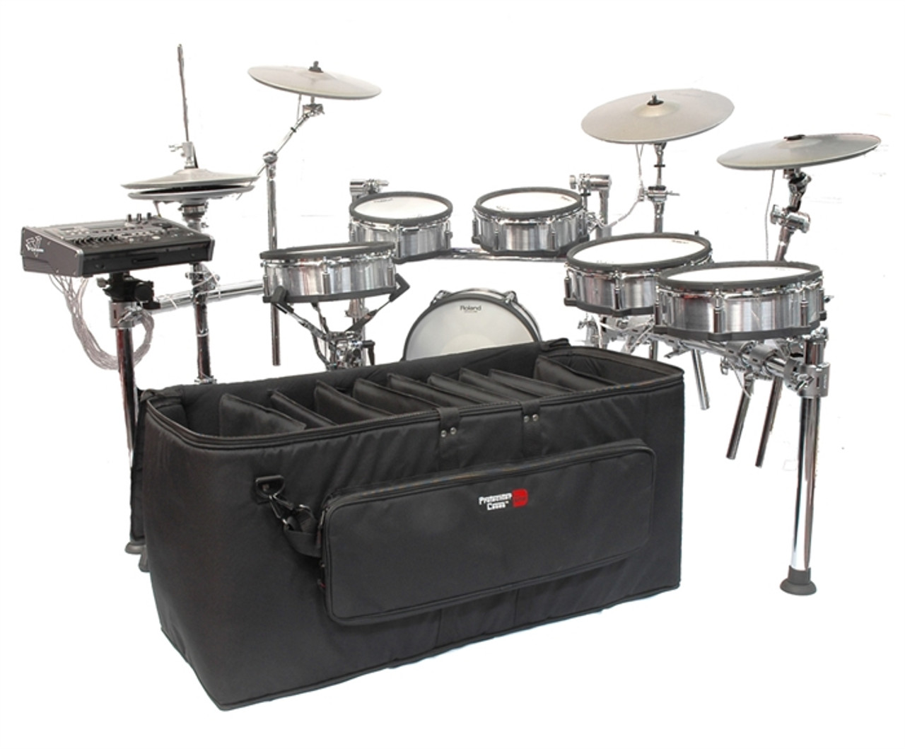 Gator Cases GP-EKIT3616-BW Large Electronic Drum Kit Bag with wheels