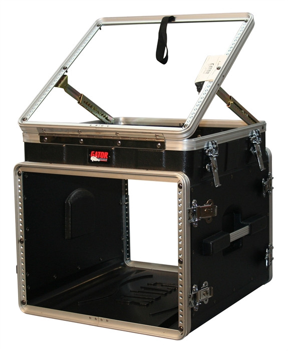 GATOR ( ゲイター ) GRC-10X8 PU コンボラックケース Gator Cases GRC-10X8 PU 10U Top, 8U Side Console Audio Rack