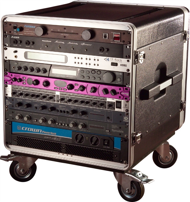 Gator Cases GRC-BASE-10 10U Rack Base w/ casters, for Console