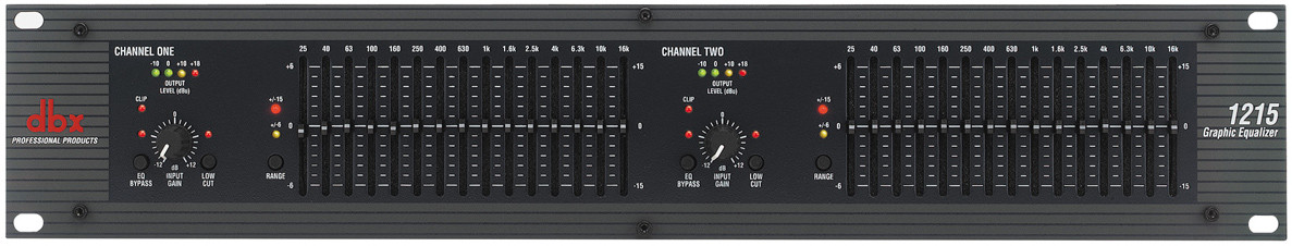 DBX 1215 12 Series - Dual 15 Band Graphic Equalizer DBX 1215 12 Series - Dual 15 Band Graphic Equalizer