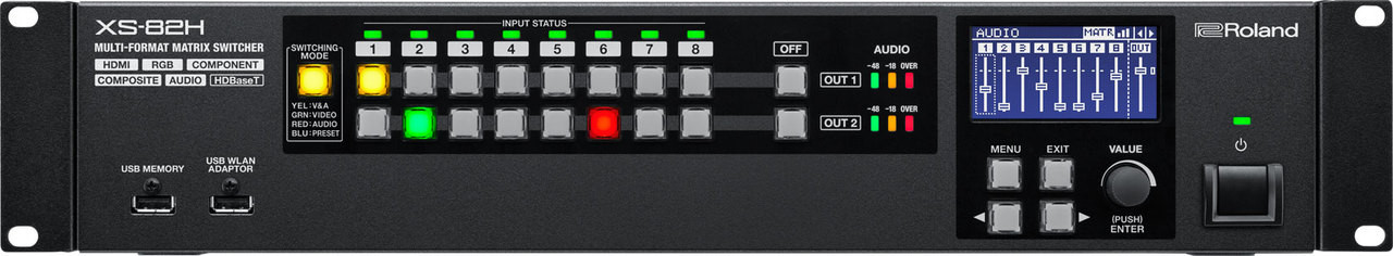 Roland XS-82H 8-in x 2-out Multi-Format AV Matrix Switcher - GearclubDirect