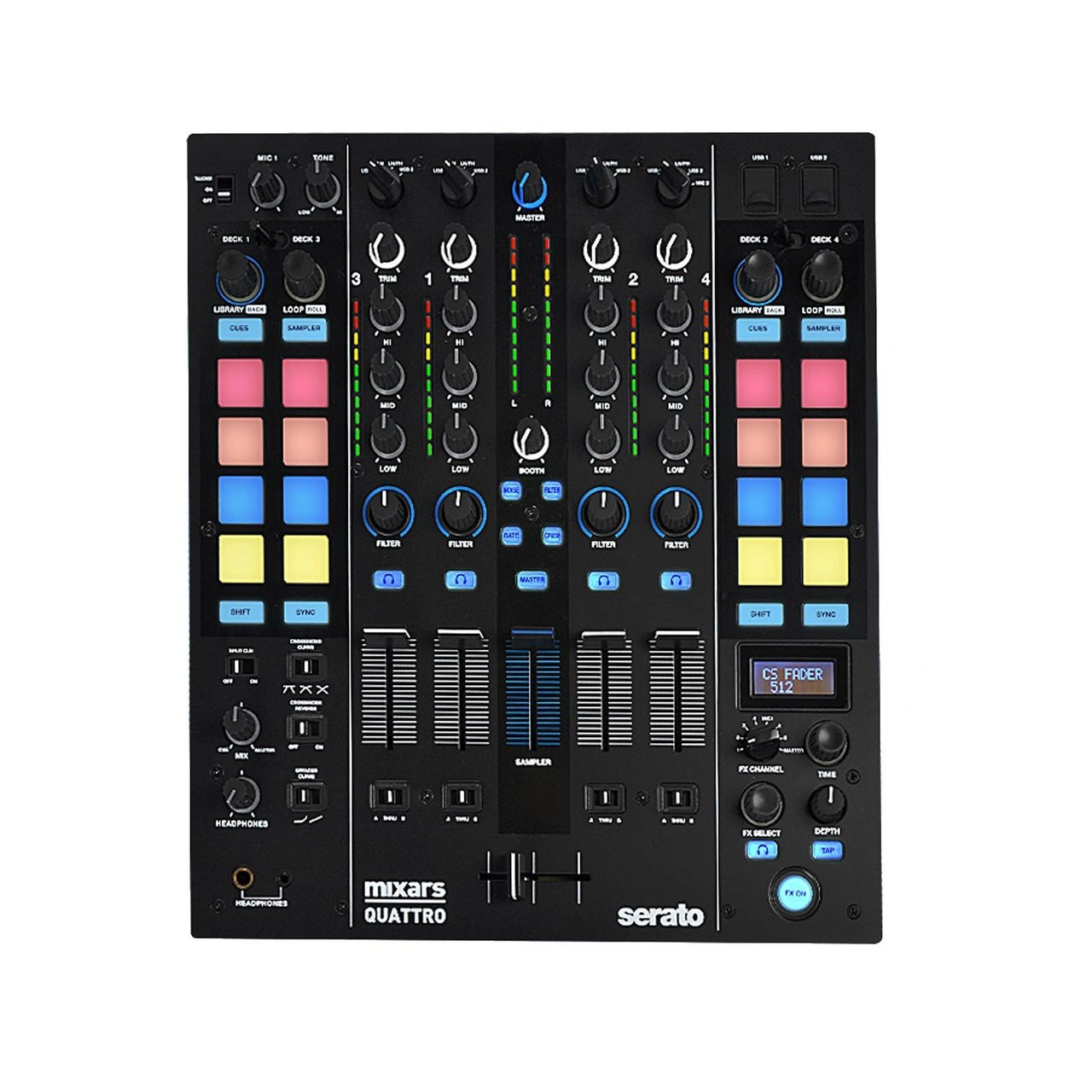 Mixars QUATTRO Serato DJ Club Mixer - GearclubDirect