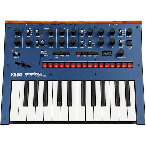KORG Monophonic Analog Synthesizer with Presets -Blue - GearclubDirect