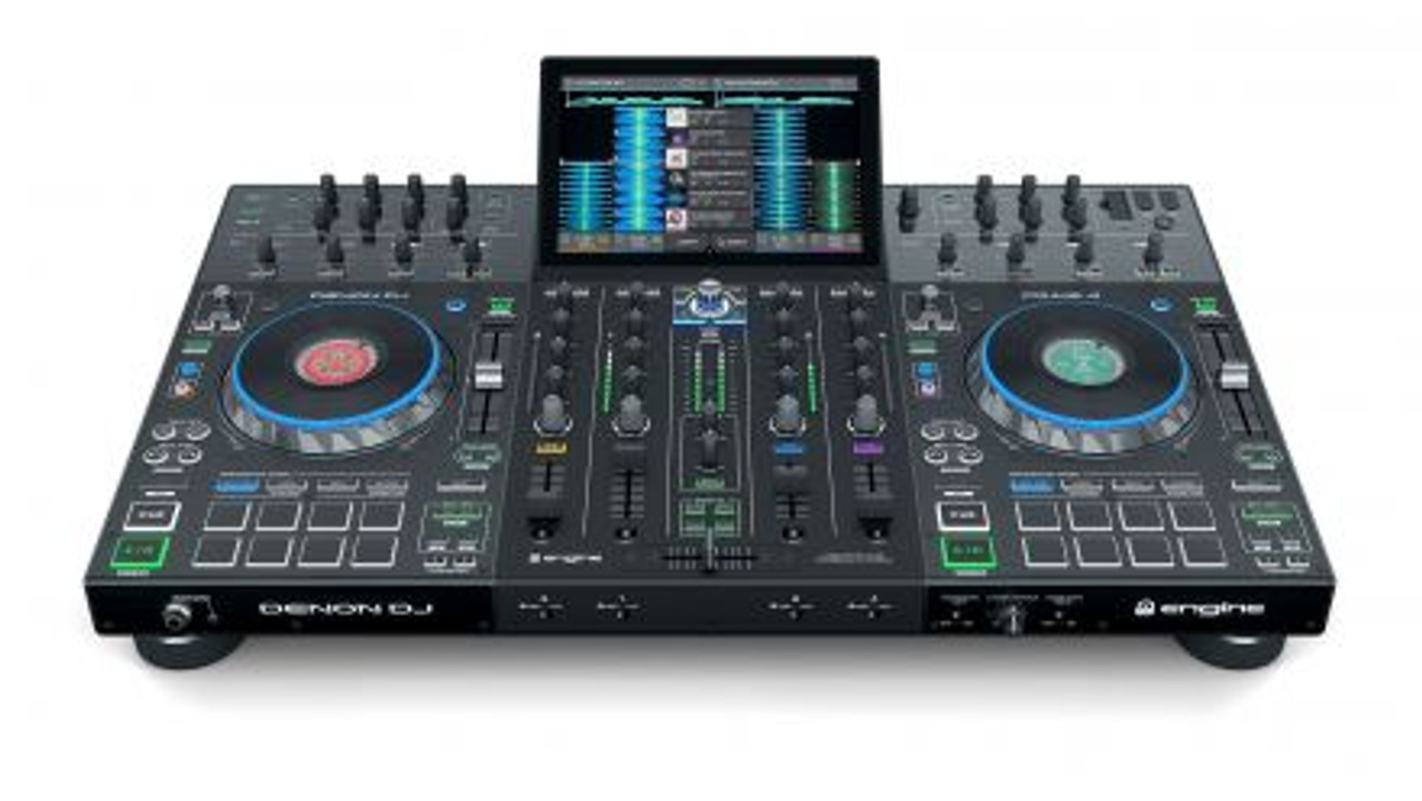 Denon DJ PRIME4XUS Prime 4 4-Deck Standalone DJ System with 10 