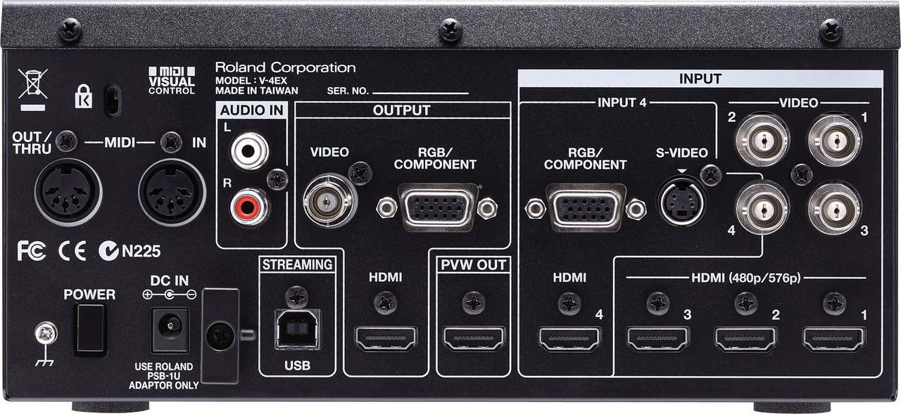 Roland Professional A/V V-4EX - 4-Channel Digital Video Mixer with 