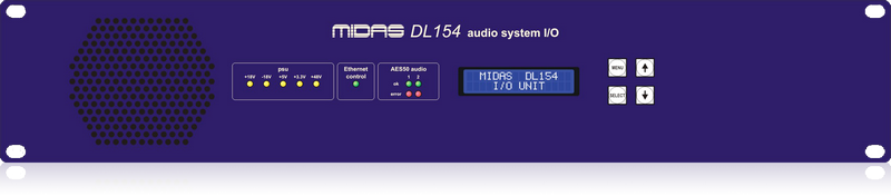 Networking Midas Midas DL154 Stagebox with 8 MIDAS Mic Preamps and Dual-Redundant AES50 ...