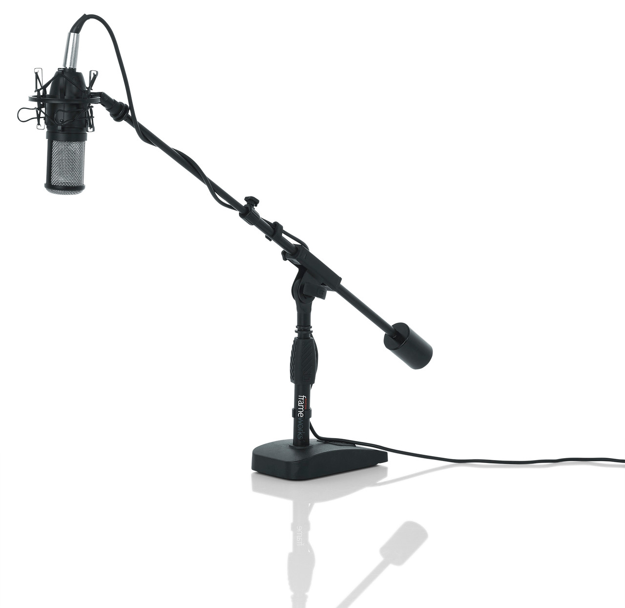 Gator Cases GFW-MIC-0822 - Telescoping Boom Mic Stand Podcasting