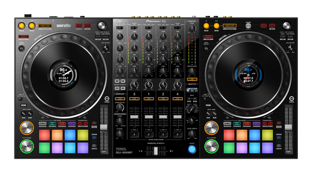 Pioneer DJ DDJ-1000SRT - 4-channel performance DJ controller for