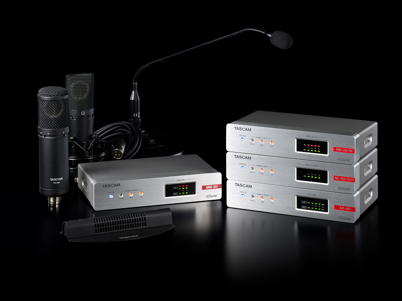 Tascam AE4D AES/EBU DANTE CONVERTER w/BUILTIN DSP