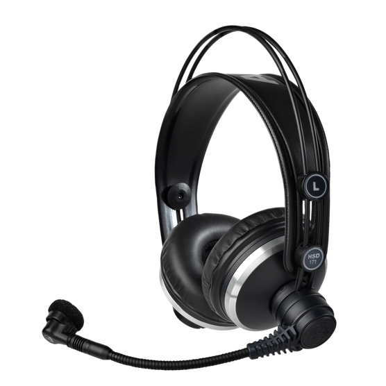 AKG 2955X00260 - HSD171 Prof. closed-back headsets derived from K 171  headphones with dynamic mic for