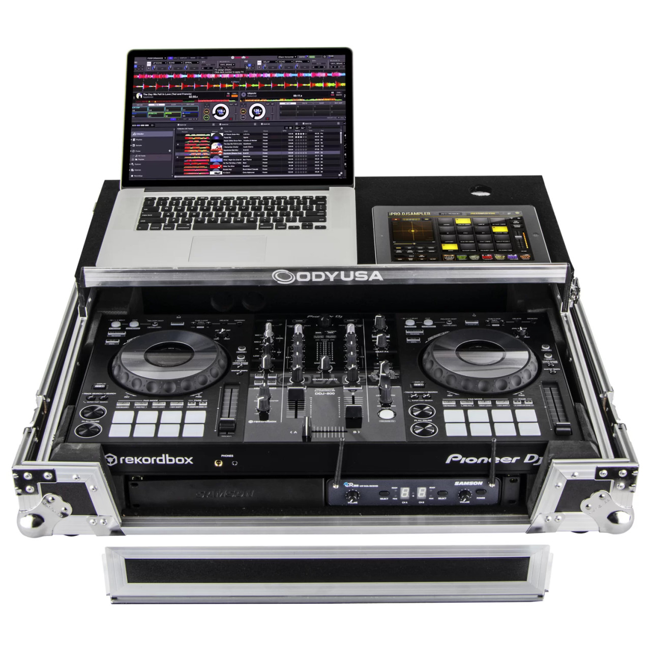 ODYSSEY Pioneer DDJ-800 / XDJ-RR Flight Case with Bottom 1U