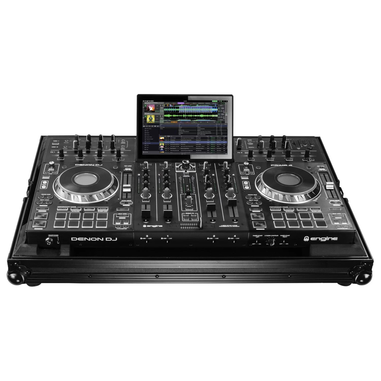 ODYSSEY Denon Prime 4 / 4+ Black Low Profile Flight Case