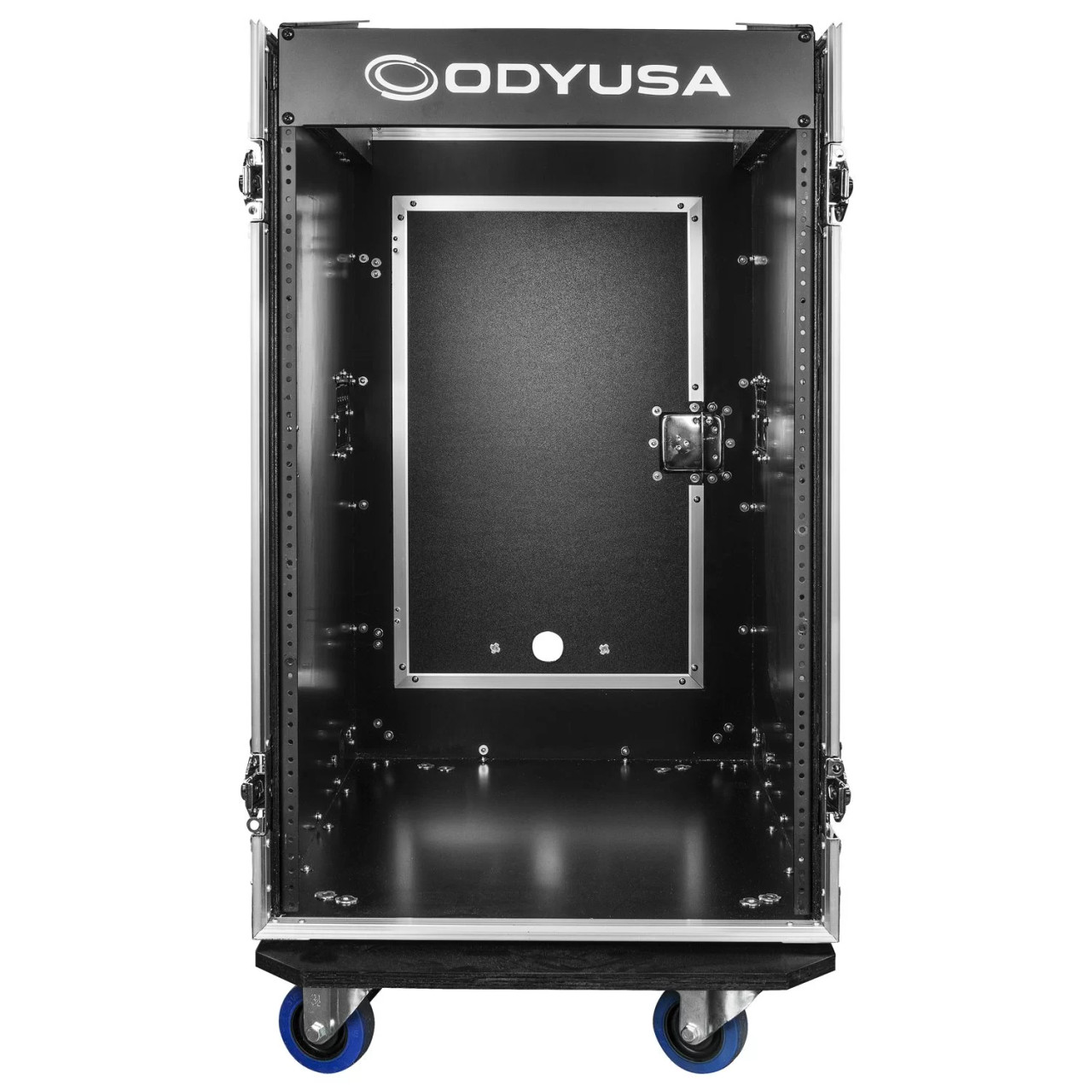 ODYSSEY 14U Top Slanted 16U Vertical Pro Combo Rack with Casters