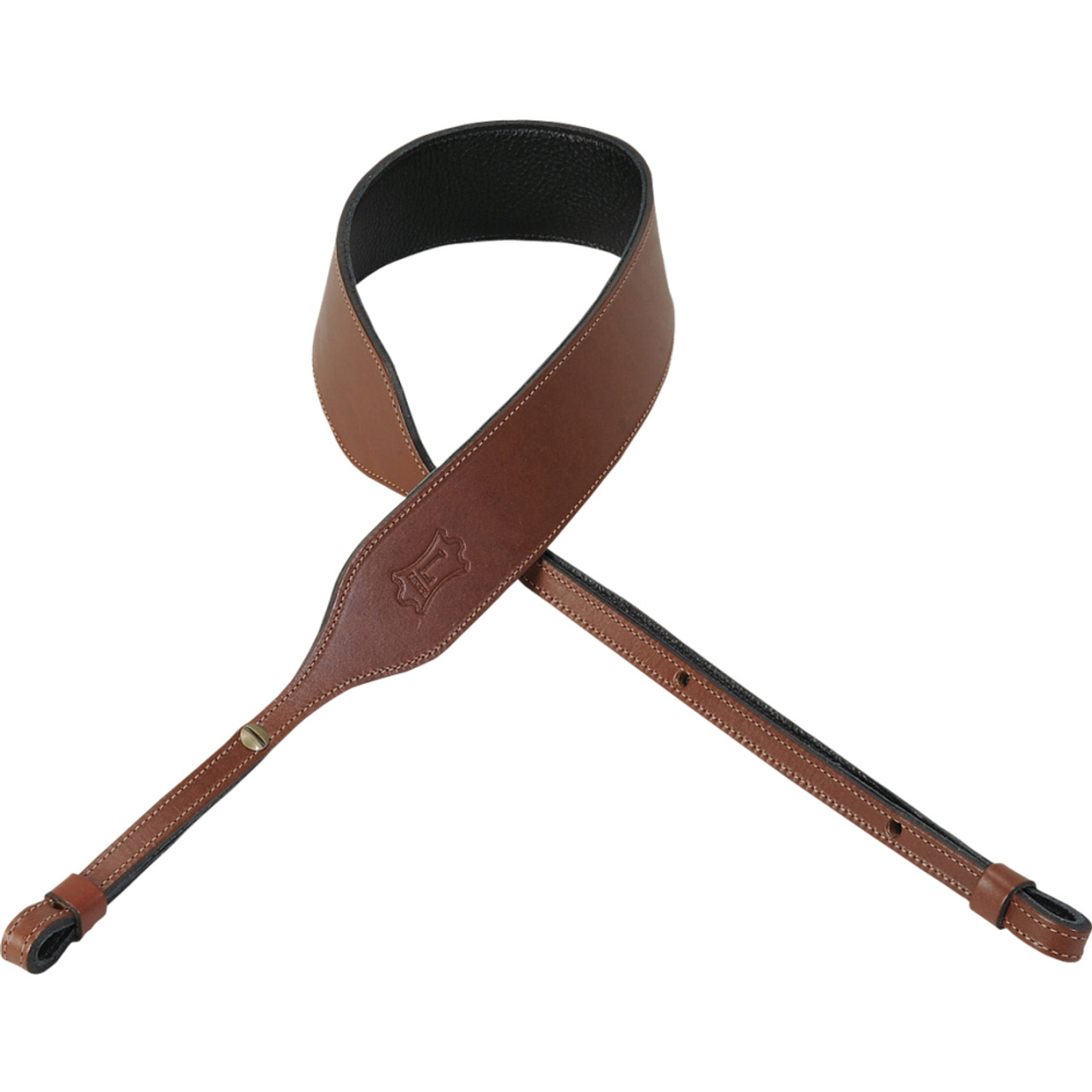 Levy's PMB32NS 2 Veg-Tan Leather Banjo Strap - Brown