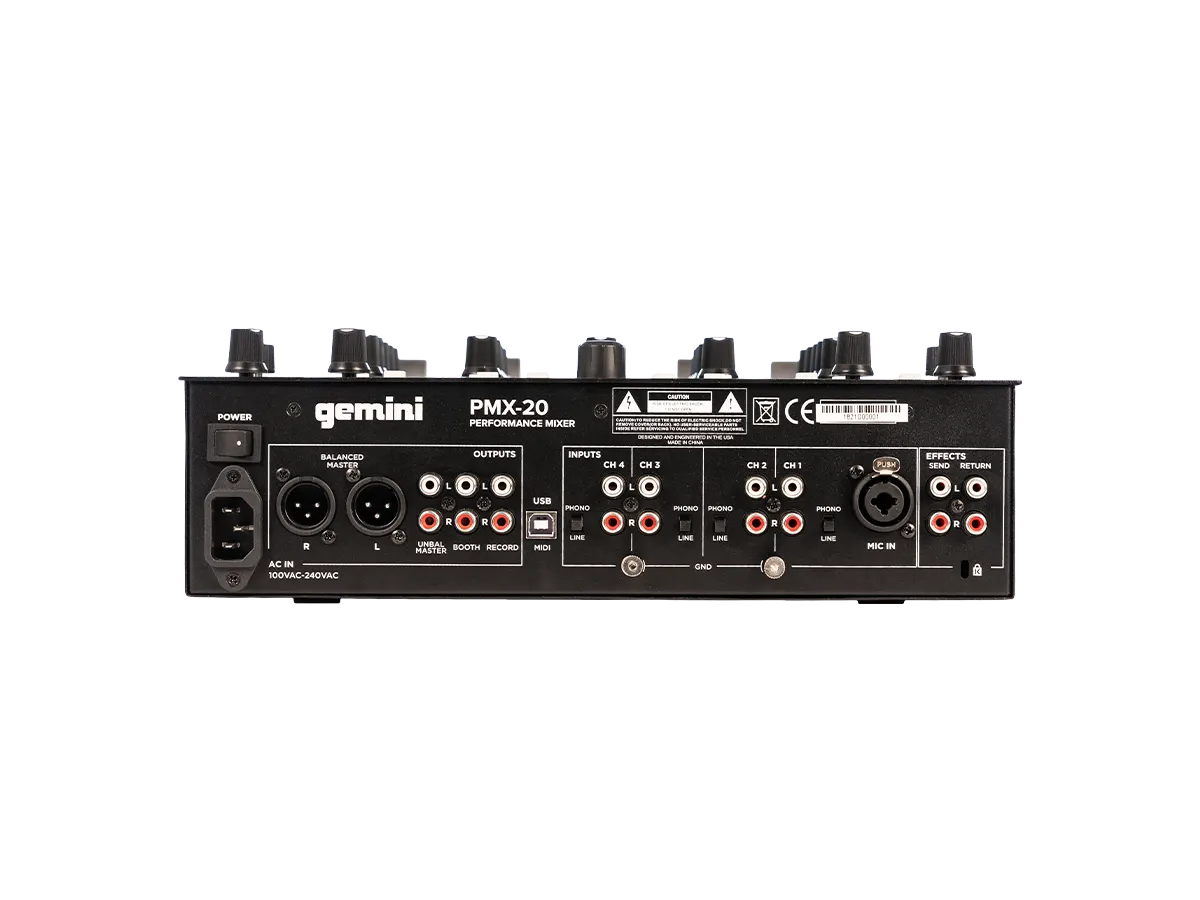Gemini PMX-20 デジタルパフォーマンスミキサー 本体 Gemini PMX-20