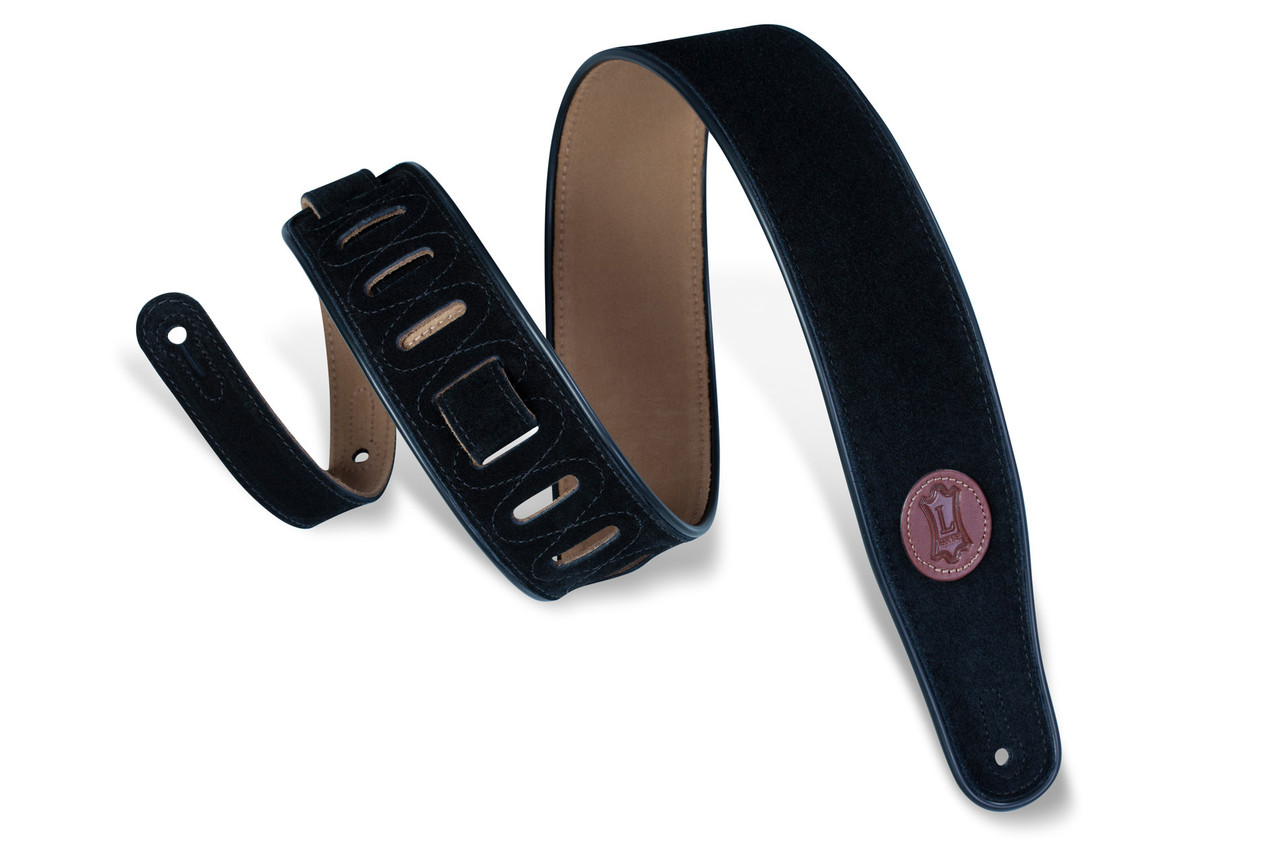 black suede guitar strap