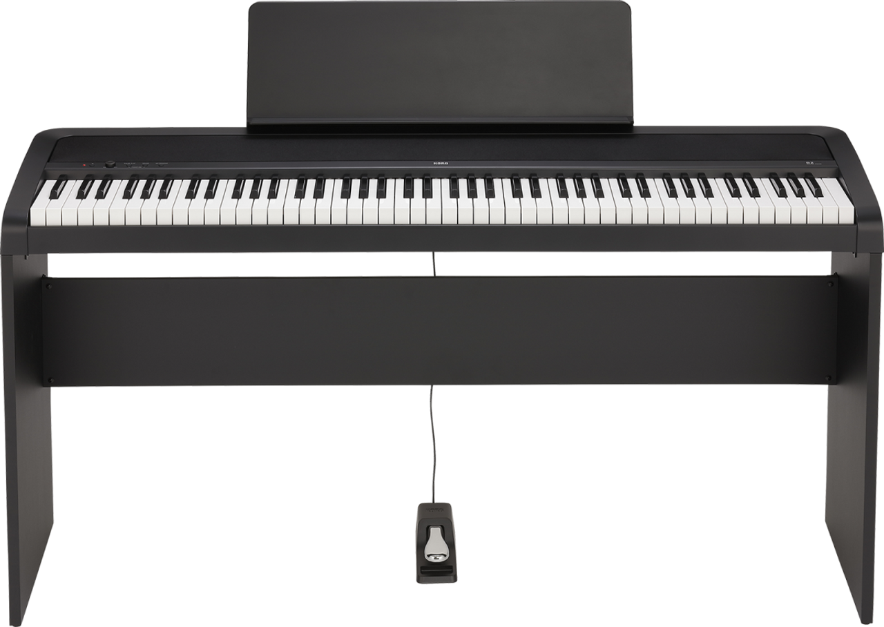 KORG B2BK 88-Key Digital Piano with Audio and MIDI USB; Free